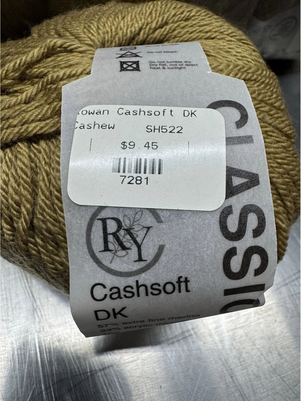 Rowan Cashsoft Dk Shade 522 Cashew 18 Skein Lot